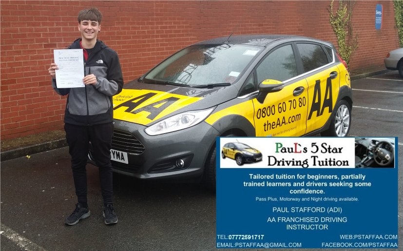 1st Time Driving Test Pass Jakub Kowal in Hereford 110416